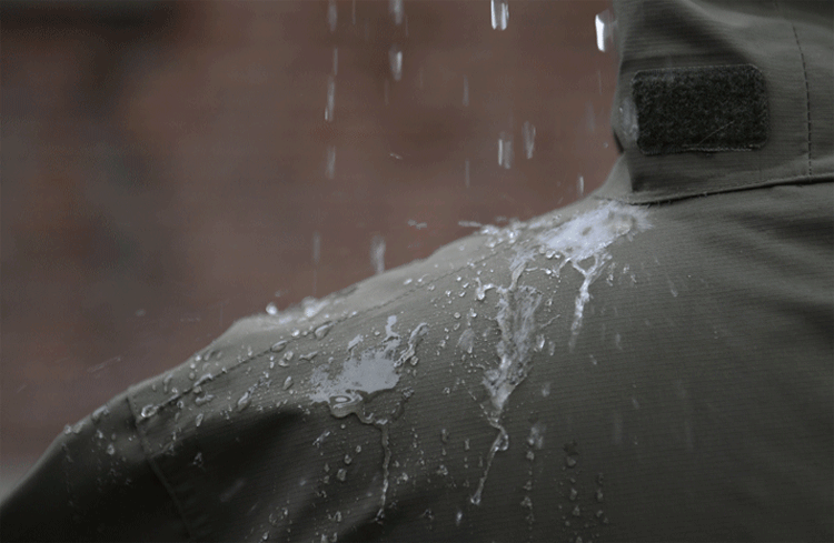 giacca impermeabilizzata, idrorepellente per abbigliamento sportivo, effetto goccia, anti pioggia, impermeabile