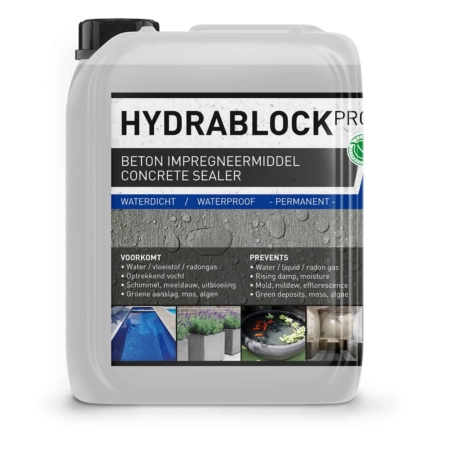 123Stop-Umidita, impermeabilizzante per calcestruzzo, cemento, protettivo, permanente, ecologico, altamente penetrante, 2,5L